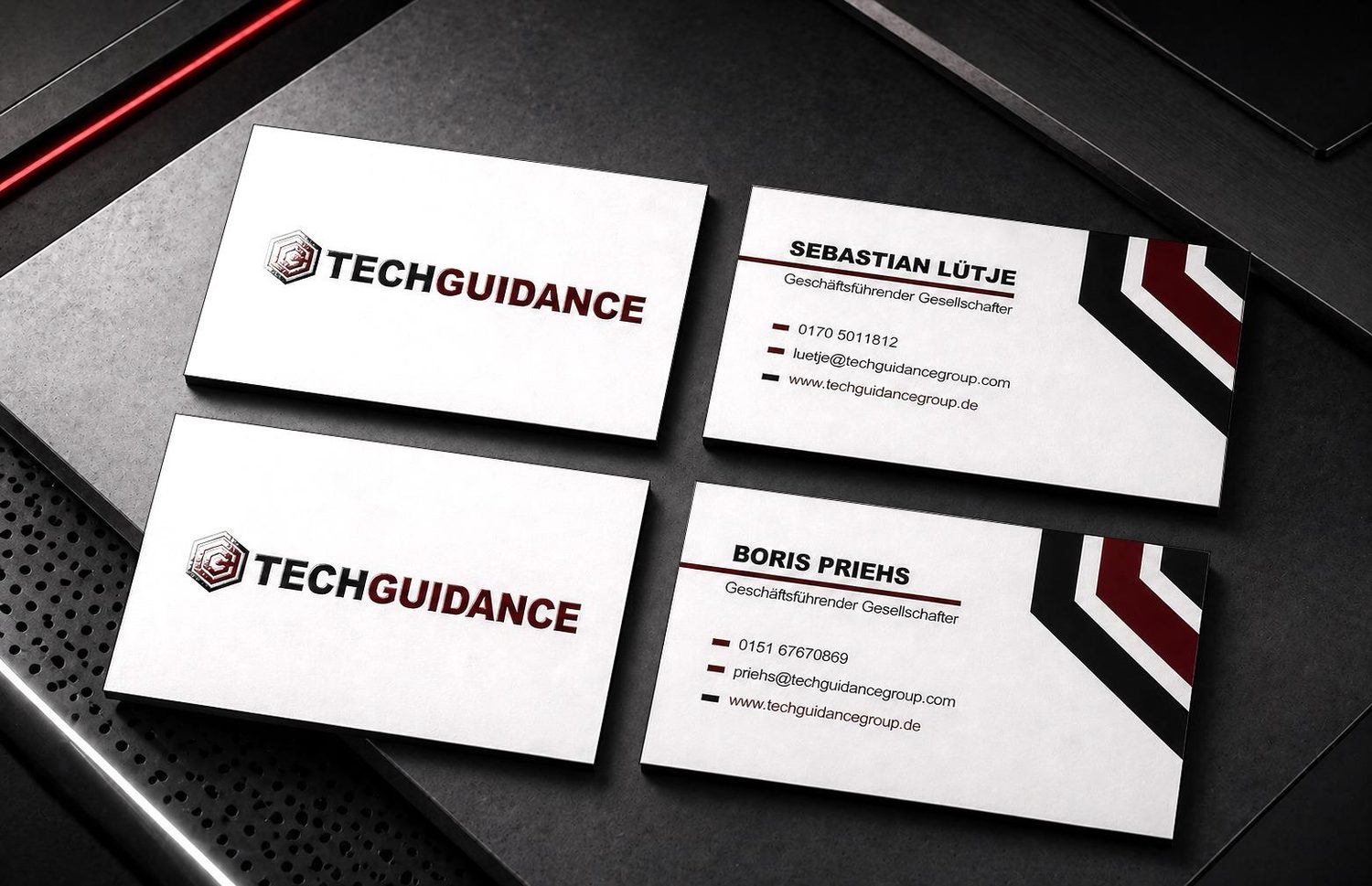 Visitenkarten für TechGuidance